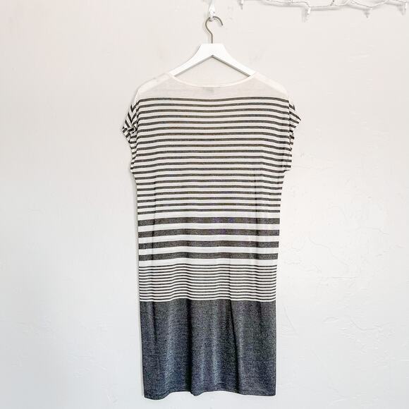VINCE Striped Ombre T-Shirt Dress Extra Small - Picture 5 of 6